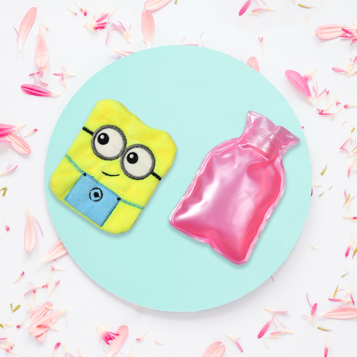 6507 2eye Minions Small Hot Water Bag With Cover For Pain Relief Neck Shoulder Pain And Hand Feet Warmer Menstrual Cramps. 6507 2eye Minions Small Hot Water Bag With Cover For Pain Relief Neck Shoulder Pain And Hand Feet Warmer Menstrual Cramps.